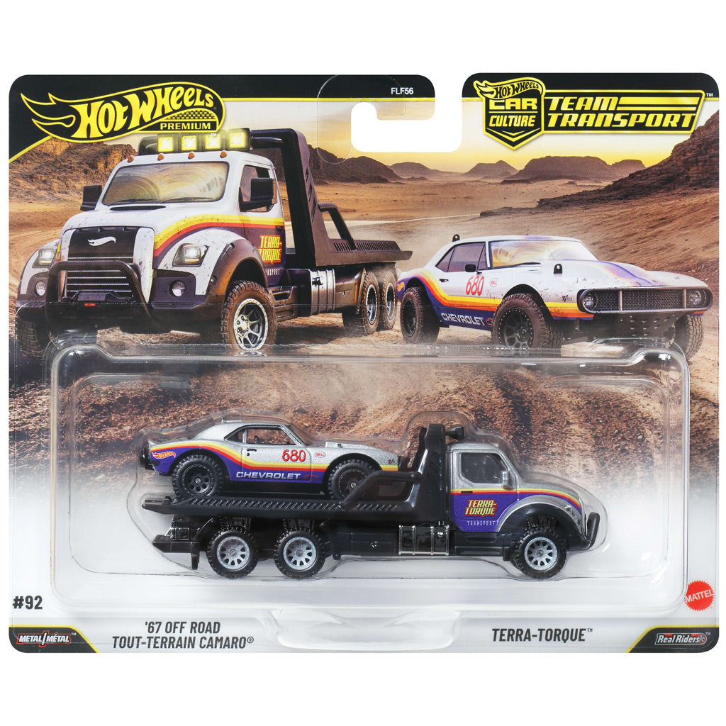 Hot Wheels Team Transport #92 - '67 Off Road Camaro / Terra Torque