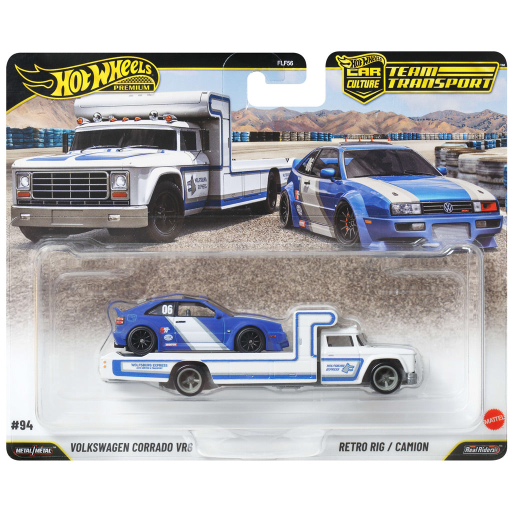 Hot Wheels Team Transport #94 - Volkswagen Corrado VR6 / Retro Rig