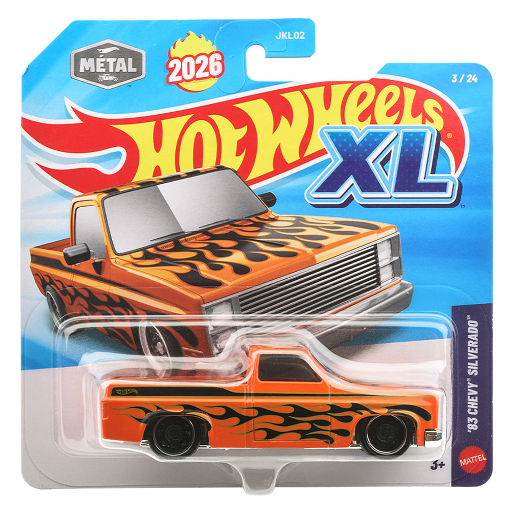 Hot Wheels XL 1:43 Scale Series - '83 Chevy Silverado Orange