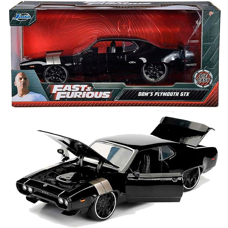Jada Dom Plymouth GTX Black - Fast & Furious (1:24 Scale) (Box Tatty)