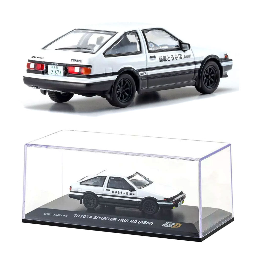 TOYOTA SPRINTER TRUENO (AE86) ミニカー Kyosho Toyota Sprinter Trueno AE86 White / Black Initial-D (1:64