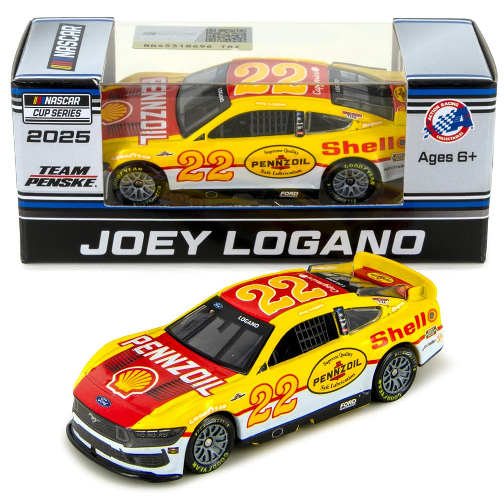 Joey Logano #22 Shell Pennzoil Throwback 2025 Mustang (1:64) Lionel
