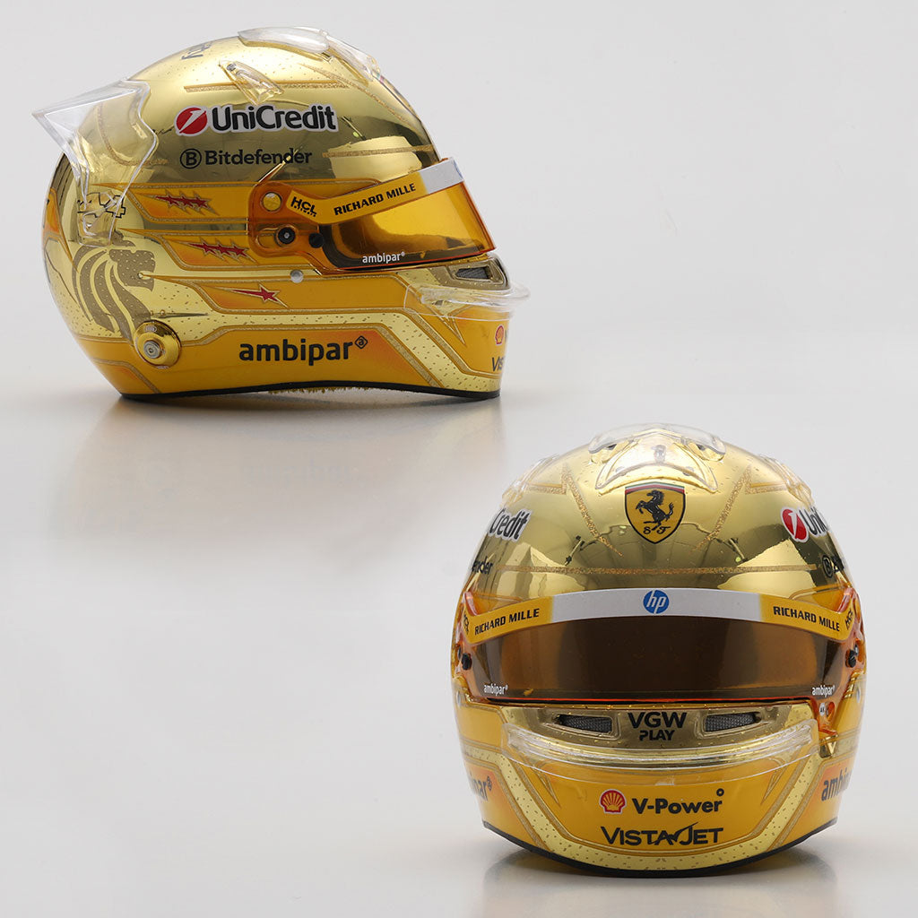 Lewis Hamilton 2025 Singapore Ferrari F1 Helmet (1:5 Scale) Looksmart