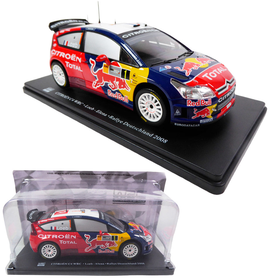 Citroen C4 WRC 2008 Rallye Deutschland Loeb / Elena (1/24) Altaya (Damaged)