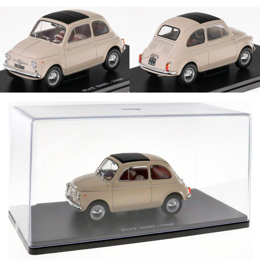1960 Fiat 500D Beige (1:24 Scale) Mag Model