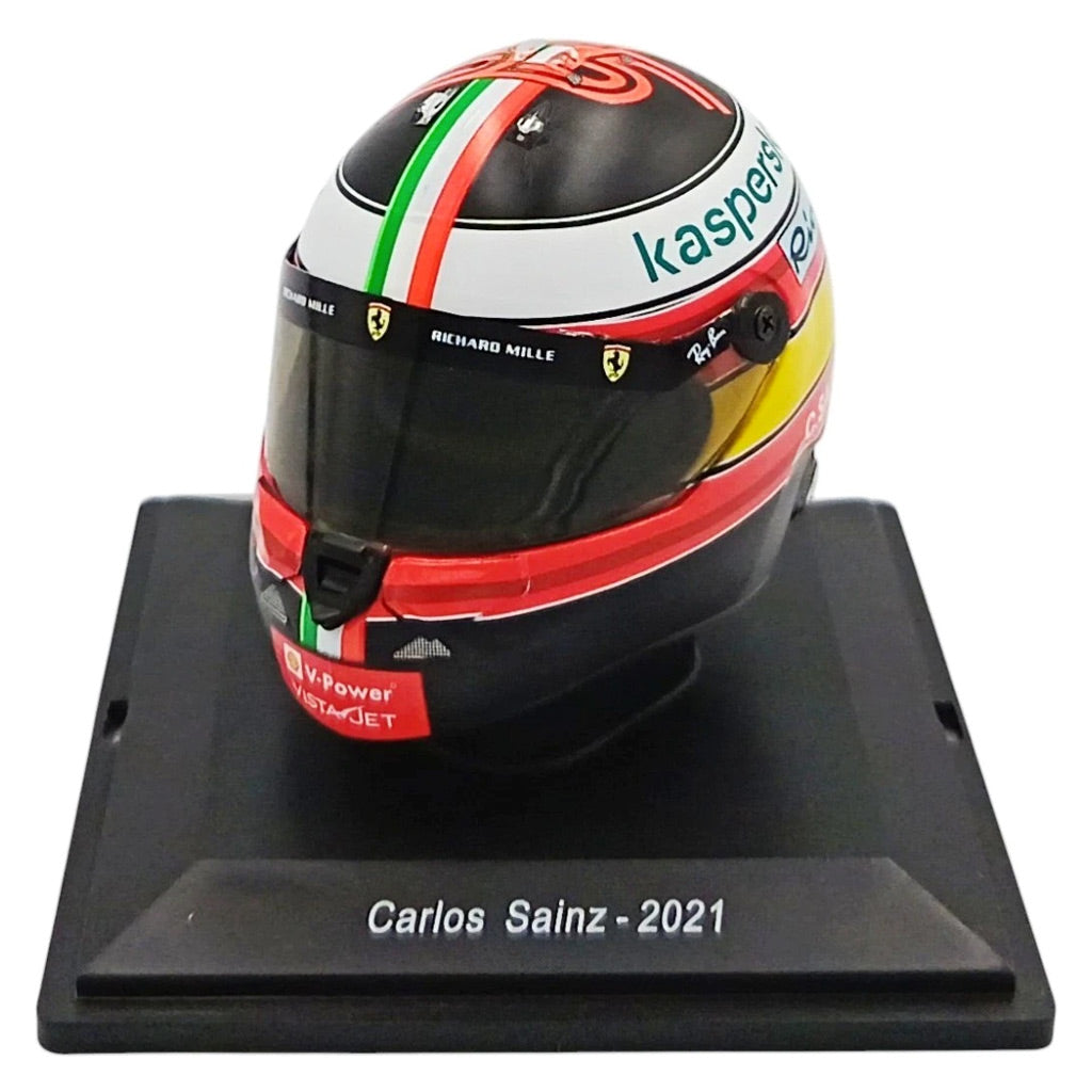 Carlos Sainz 2021 Formula 1 Helmet Ferrari 1:5 Scale Replica Helmet