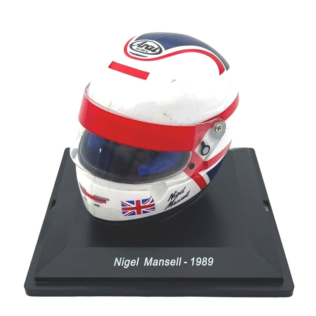 Nigel Mansell 1989 Formula 1 Helmet Ferrari 1:5 Scale Replica Helmet