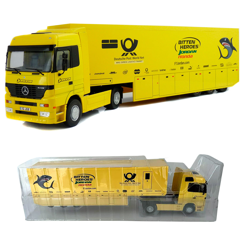 Jordan F1 Team Transporter Truck - Mercedes Actros 2001 (1:43) Altaya