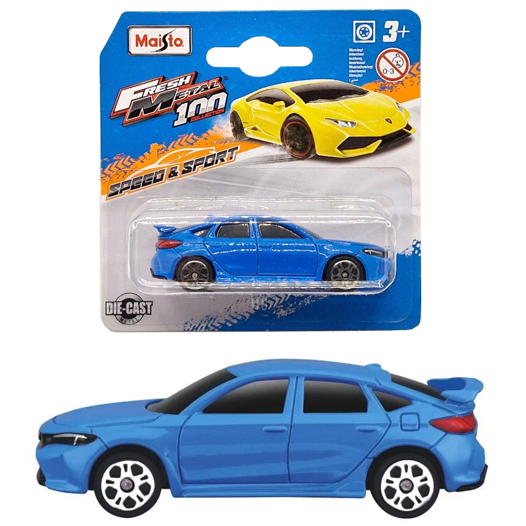 Maisto 2023 Honda Civic Type R Blue (3 Inch - Approx 1:64)