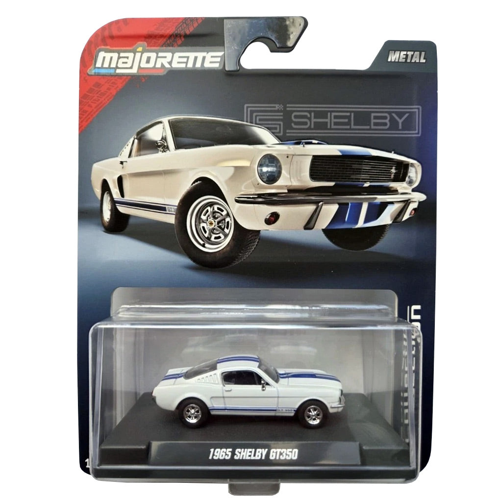 Majorette Collection - 1965 Shelby GT350 White / Blue (1:64 Scale)