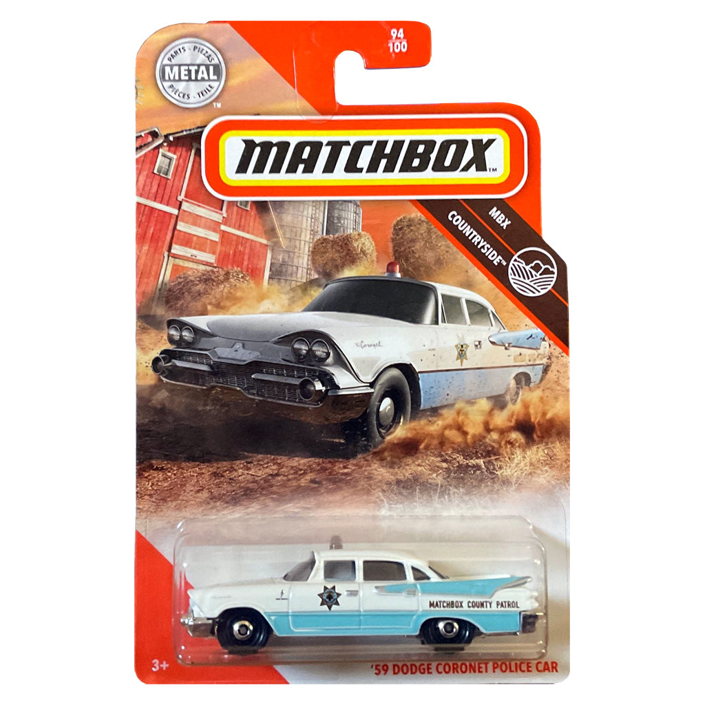 Matchbox '59 Dodge Coronet Police Car White (Long Card) (GKL07)