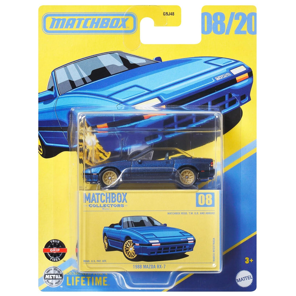 Matchbox Collectors Series 2025 - 1988 Mazda RX-7 Blue (1:64 Scale)