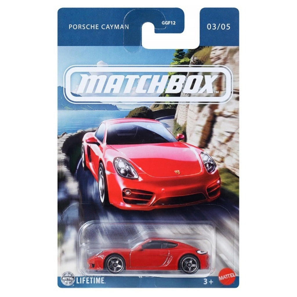 Matchbox European Series 2025 - 3/5 - Porsche Caymen Red (1:64 Scale)