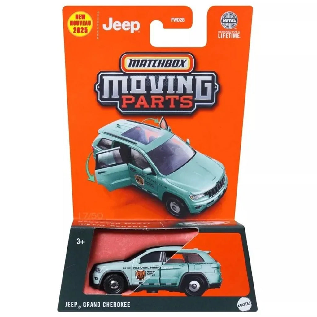 New Matchbox Jeep Series Matchbox Moving Parts 2025 Jeep Grand
