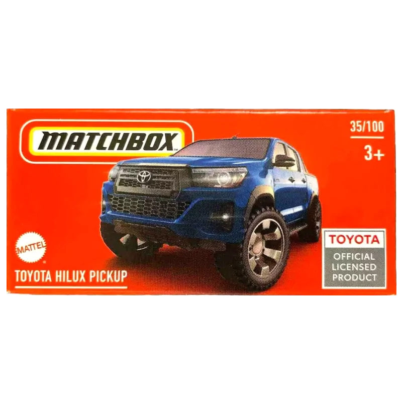 Matchbox Power Grabs - Toyota Hilux Pickup Blue (HVR25) (1:64)