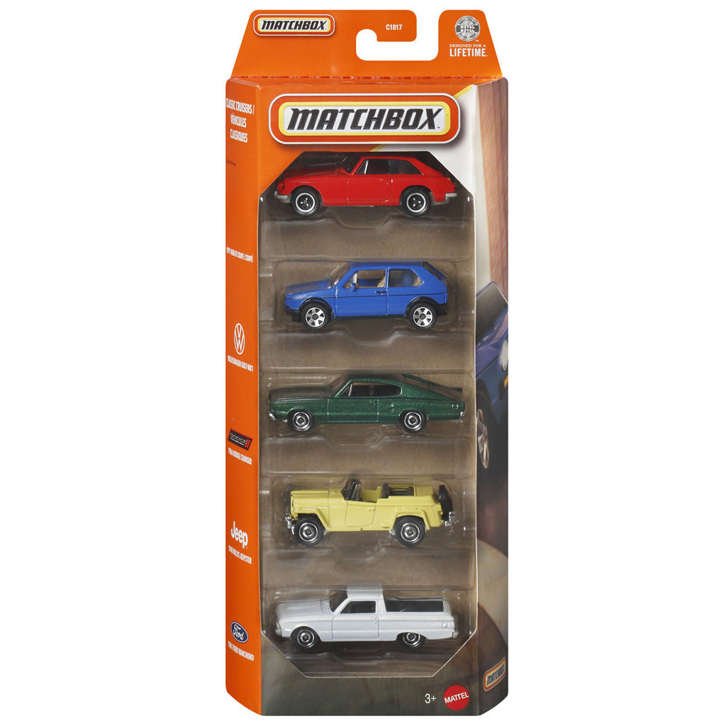 Matchbox 5 Car Gift Pack - Classic Cruisers (JJP37)