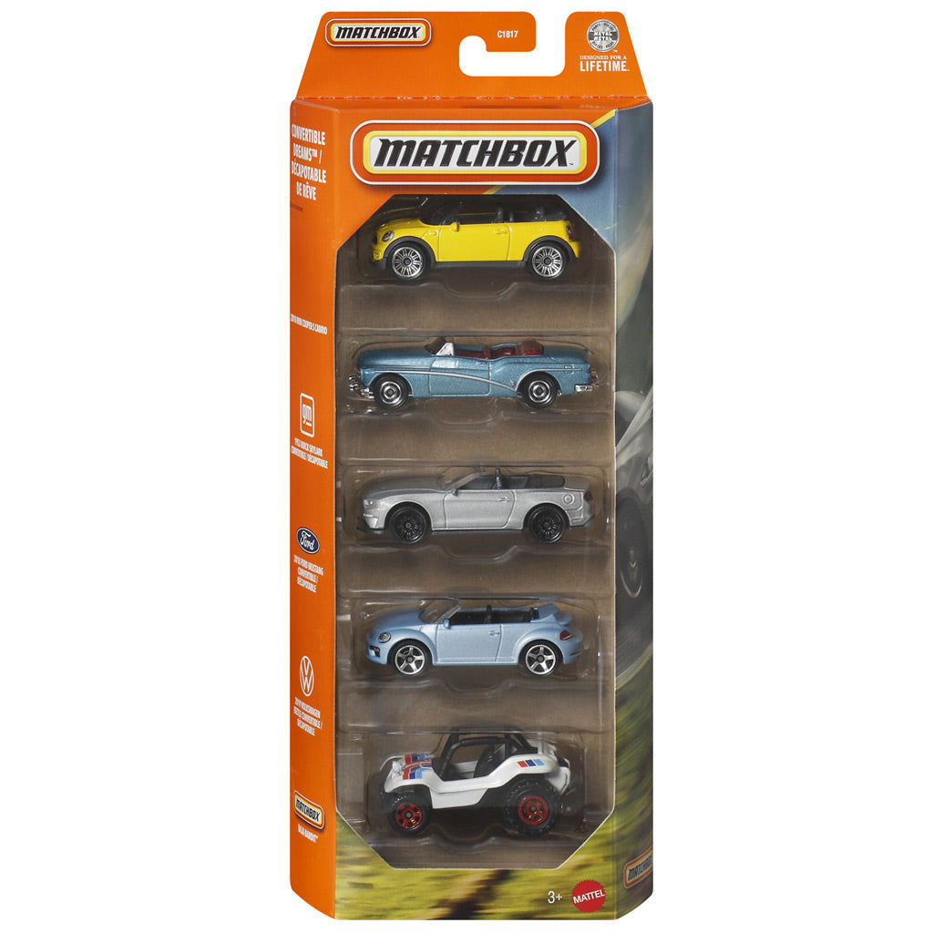 Matchbox 5 Car Gift Pack - Convertible Dreams (JJP47)