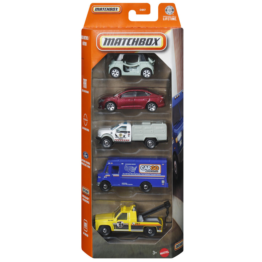 Matchbox 5 Car Gift Pack - MBX Metro (JJP48)