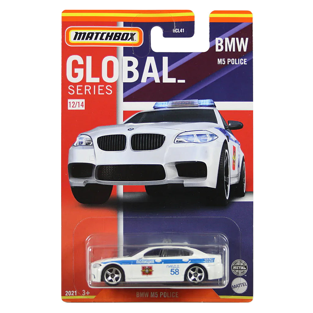 Matchbox Global Series 2021 - 12/14 - BMW M5 Police Car (1:64 Scale)