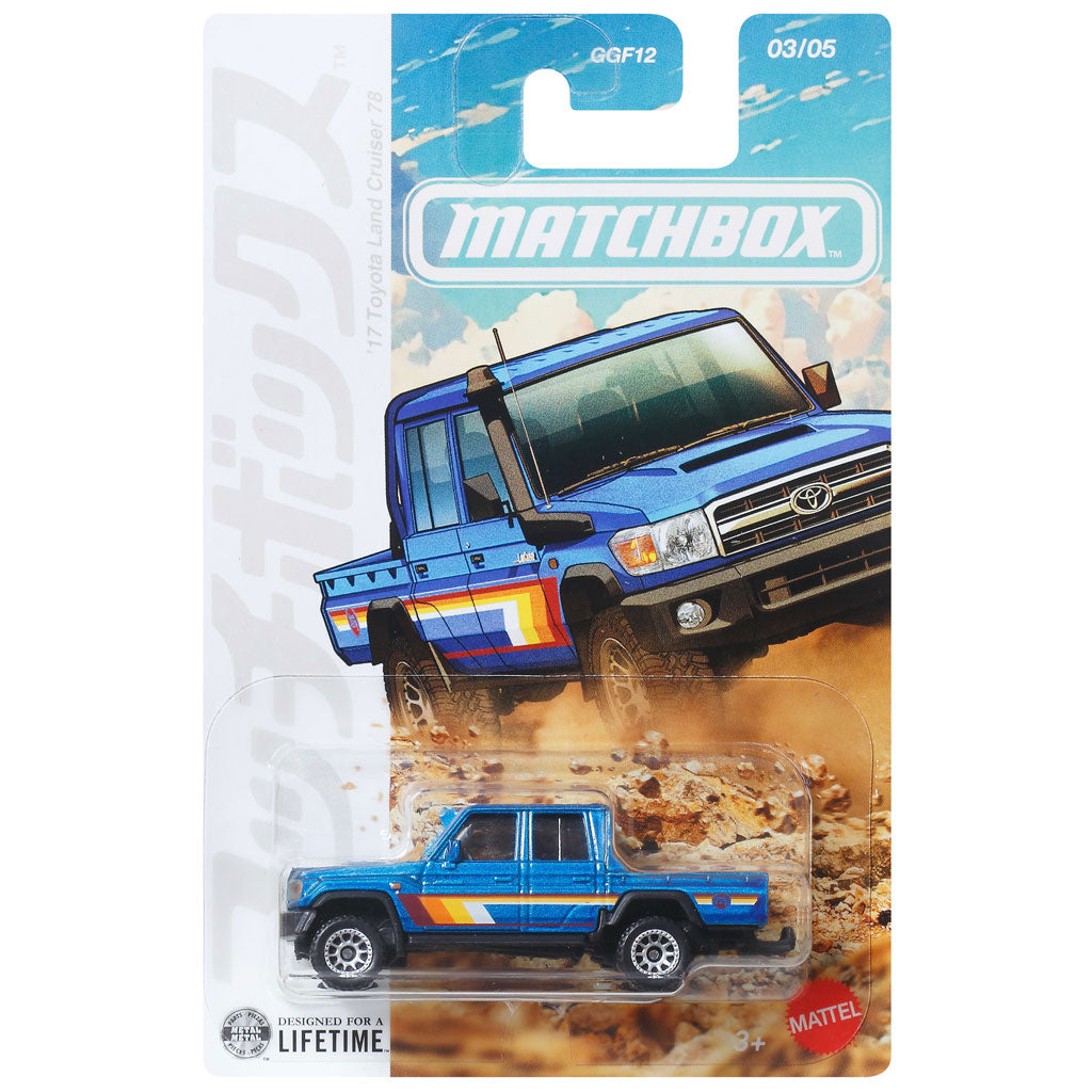 Matchbox Japan Series 2026 - '17 Toyota Land Cruiser 78 Blue (JJR67)