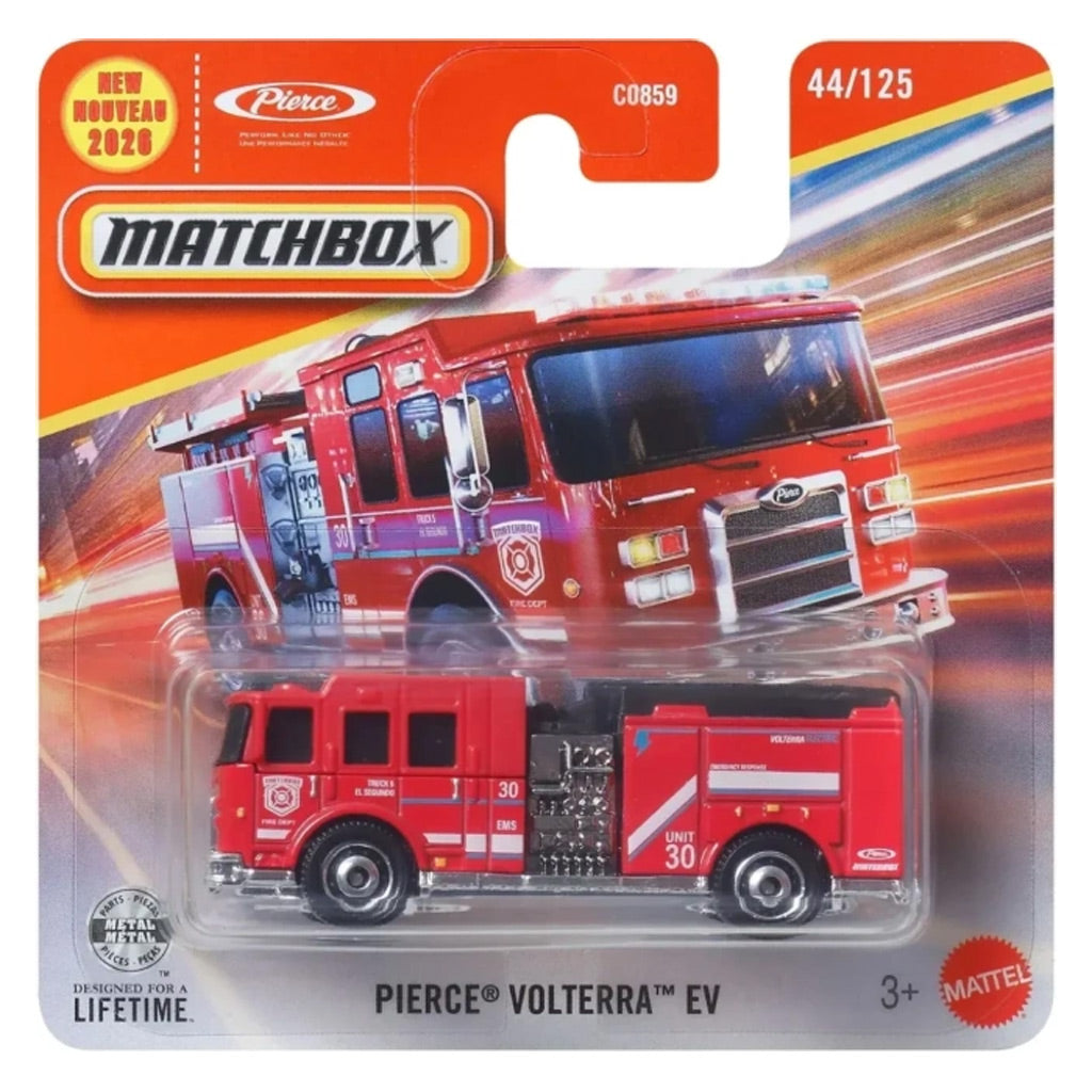 Matchbox - Pierce Volterra EV Red (SC) MBX 2026 Rescue (JHN65)