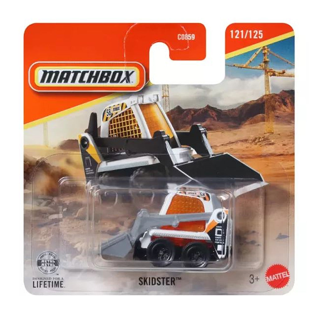 Matchbox - Skidster White (SC) 2025 MBX Construction (JBT20)