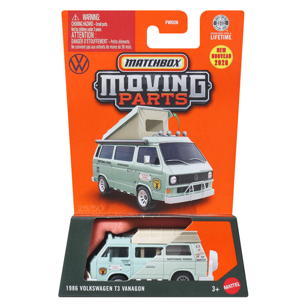 Matchbox Moving Parts 2026 - 1986 Volkswagen T3 Vanagon Mint Green