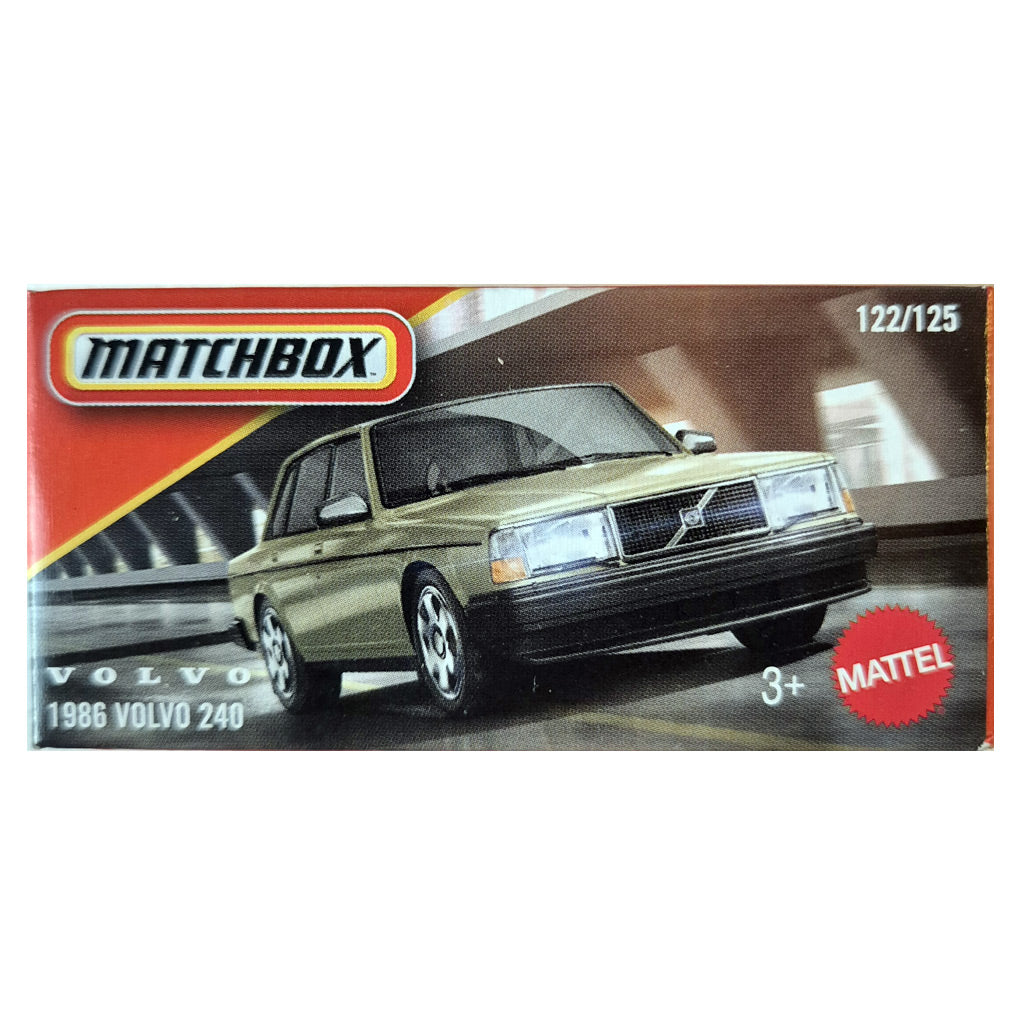 Matchbox Power Grabs - 1986 Volvo 240 Cream Yellow (JBV59) (1:64)