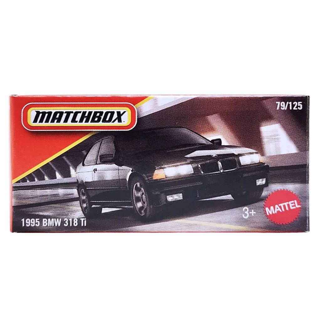 Matchbox Power Grabs - 1995 BMW 318Ti Black (2026 MBX Showroom)