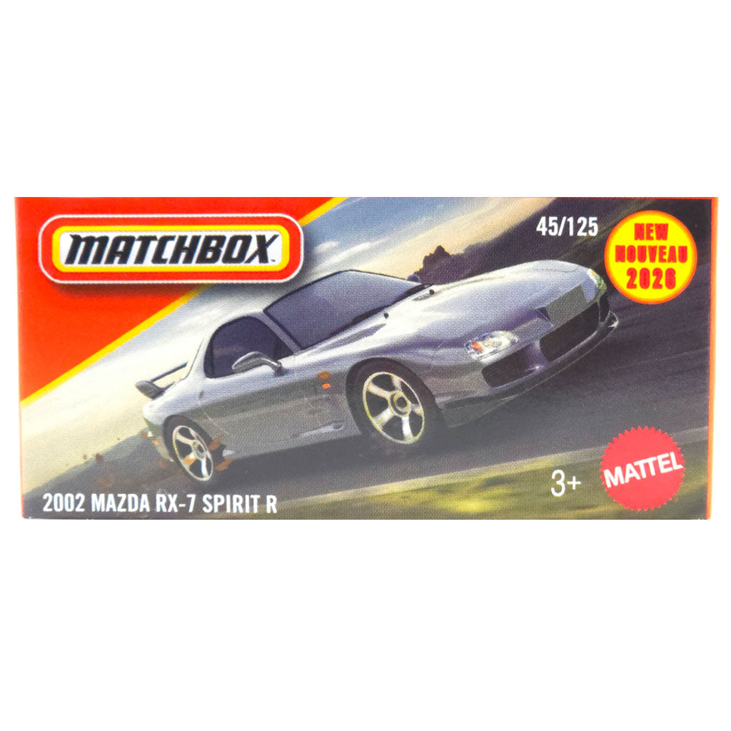 Matchbox Power Grabs - 2002 Mazda RX-7 Spirit R Grey (JHP74)