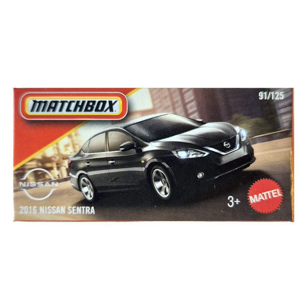 Matchbox Power Grabs - 2016 Nissan Sentra Black (1:64 Scale)
