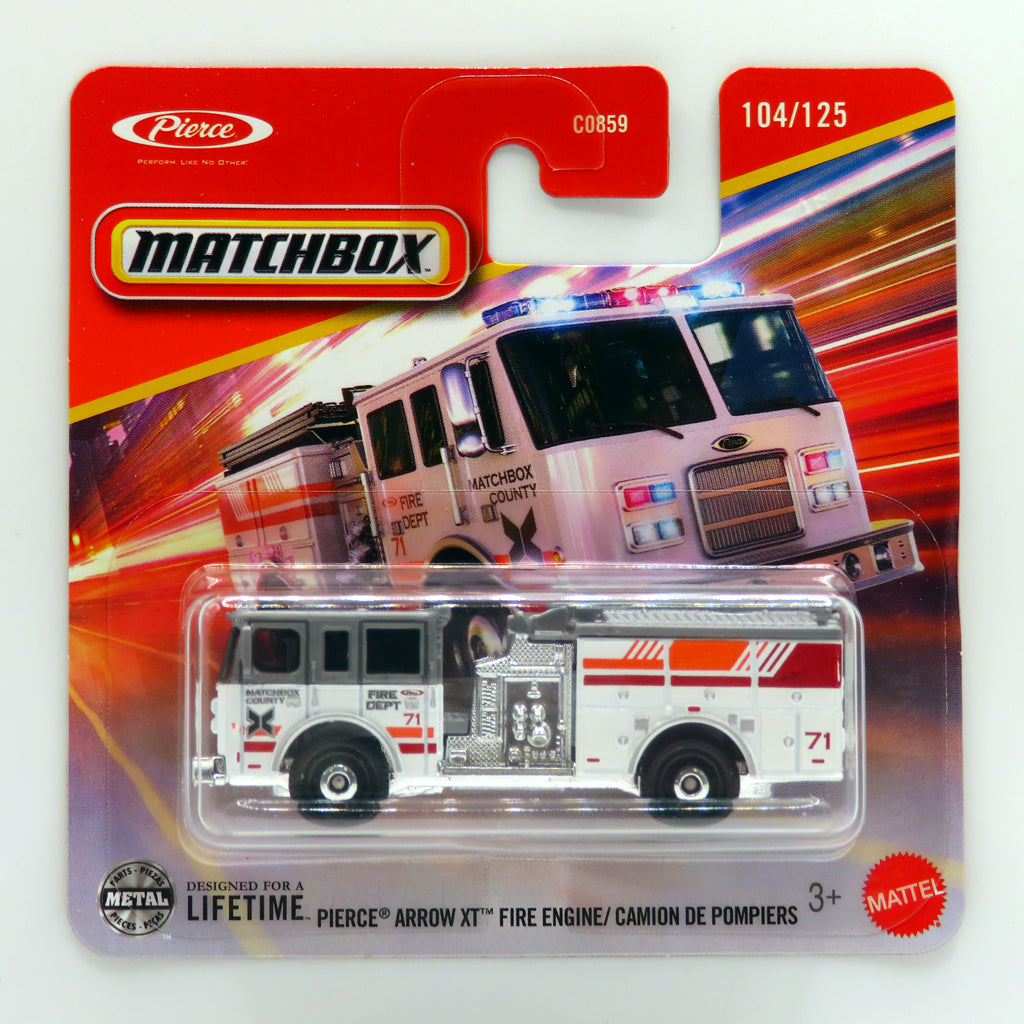 Matchbox - Pierce Arrow XT Fire Engine White (SC) MBX Rescue (JBT07)