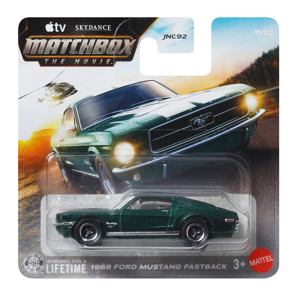 Matchbox The Movie - 1968 Ford Mustang Fastback Green (SC) (JND15)