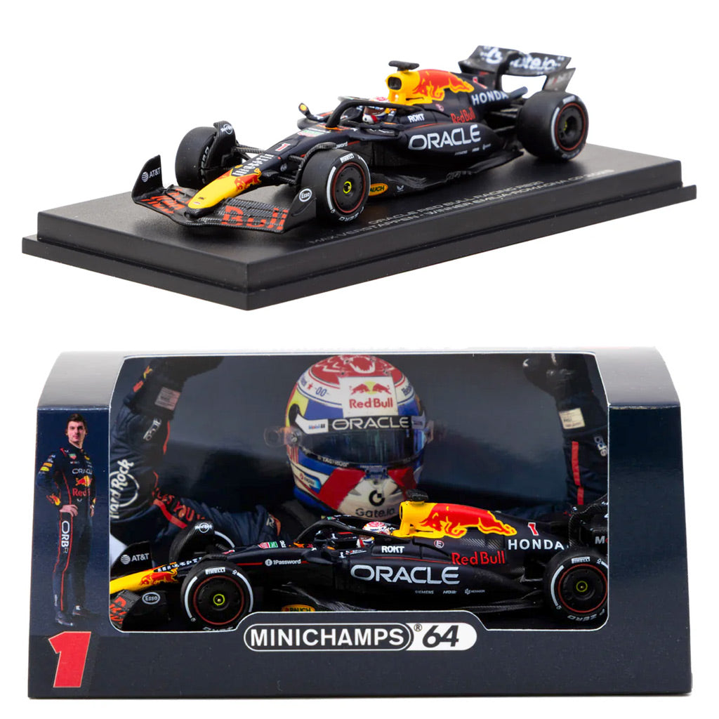 Minichamps Red Bull RB21 #1 Verstappen 2025 Emilia 1:64 (Case