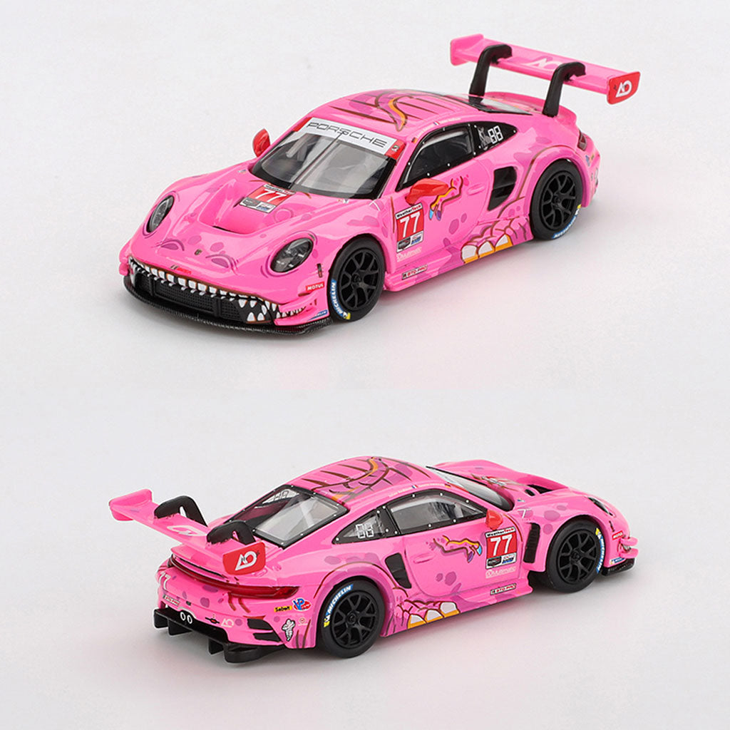 Mini GT Porsche 911 GT3 R #77 Roxy AO Racing 2024 IMSA (1052) (1:64)
