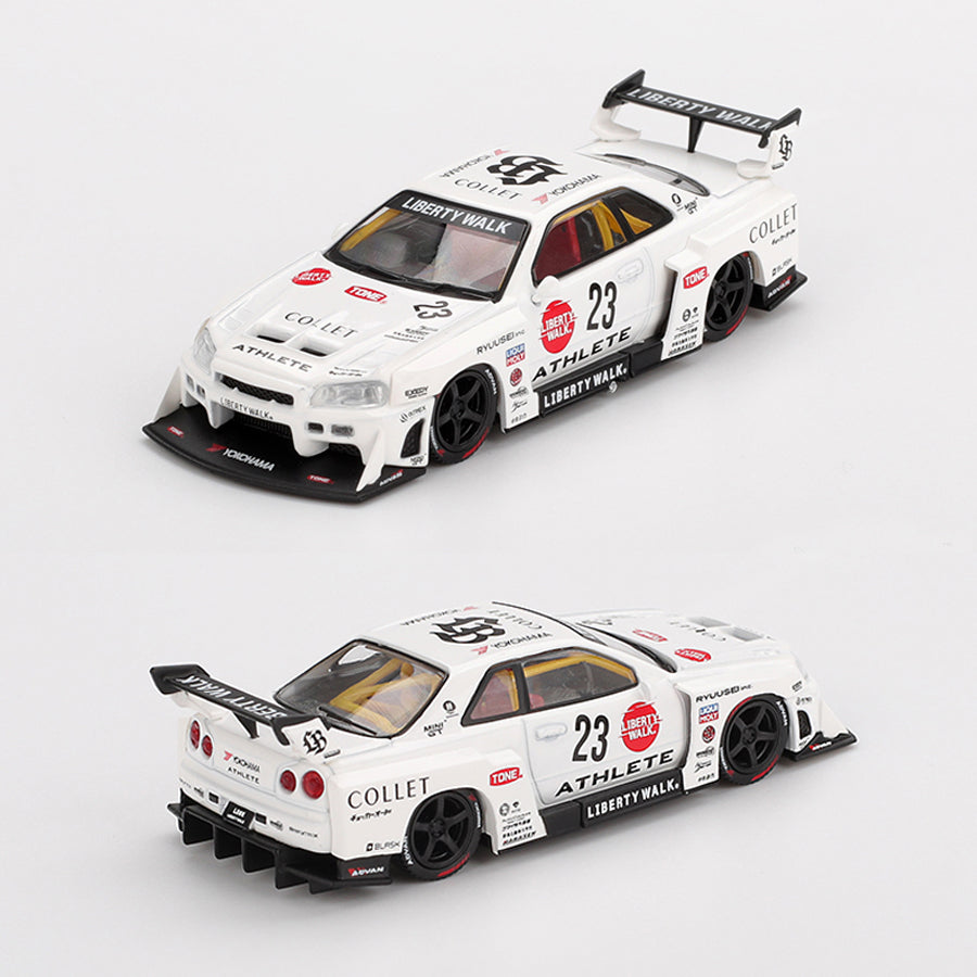 Mini GT Nissan LB-ER34 Super Silhouette Skyline Athlete Collet (1059)