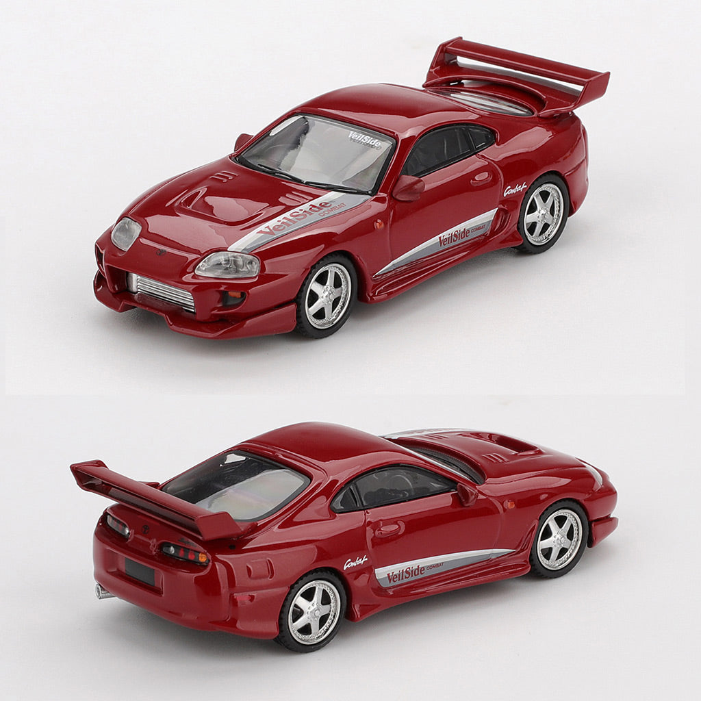Mini GT Toyota Supra VeilSide Combat V-II Red (1094) (1:64 Scale)