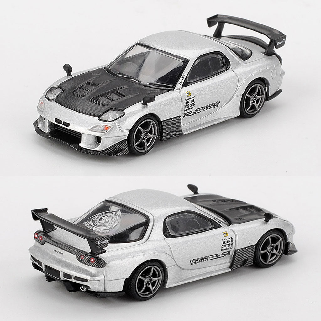 Mini GT Mazda RX-7 RE-Amemiya Silver Metallic (1106) (1:64 Scale)