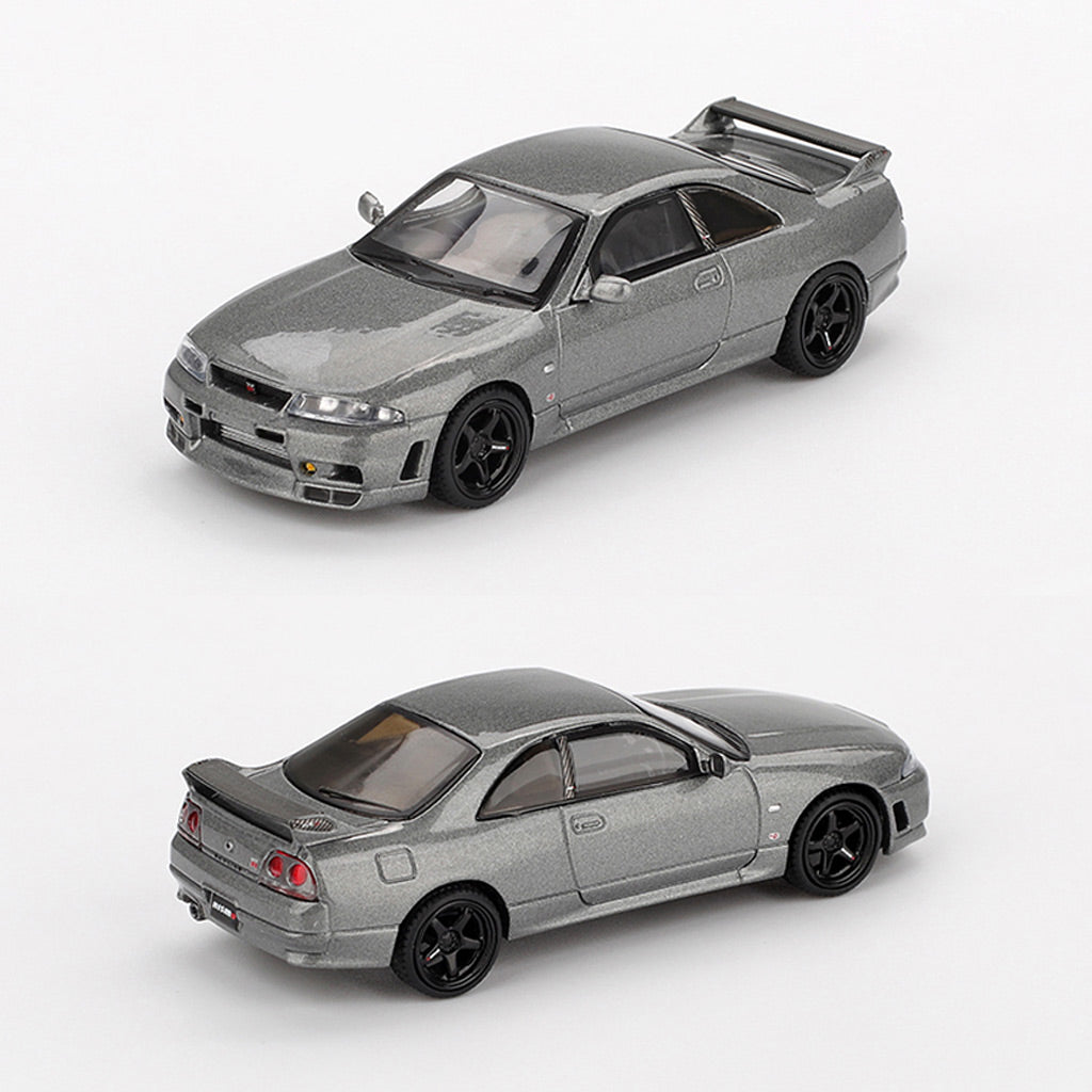 Mini GT Nissan Skyline GT-R R33 Nismo BNR33 CRS Version Grey (1128)