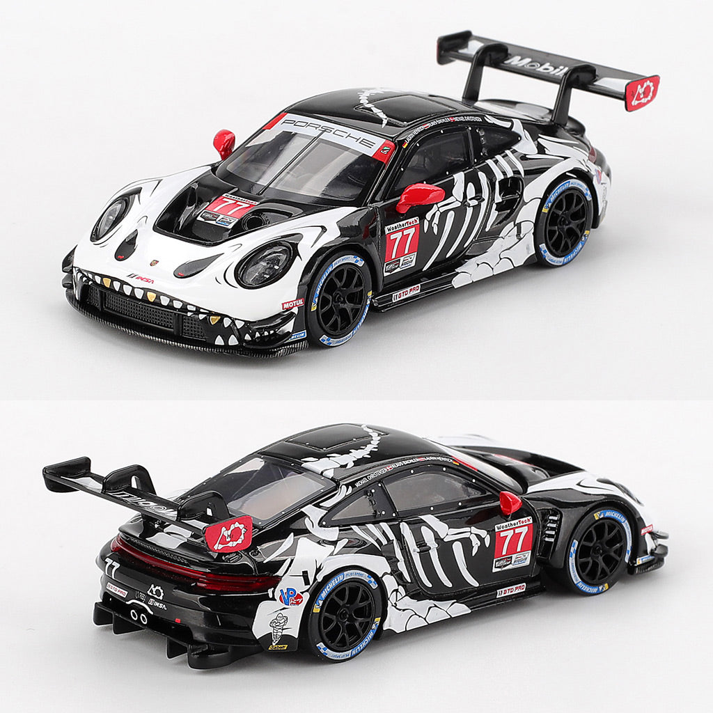 Mini GT Porsche 911 GT3 R #77 Skeleton Rexy AO Racing 2025 IMSA