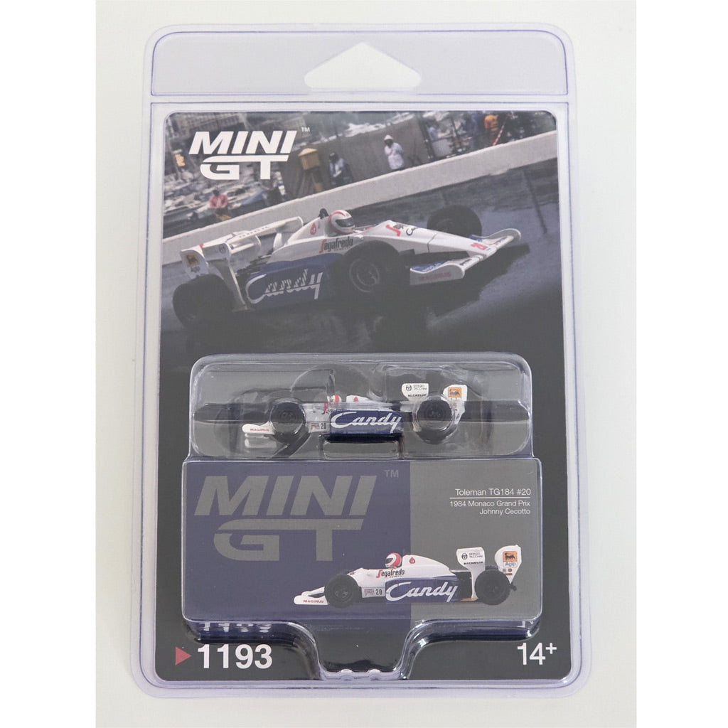 Mini GT Toleman TG184 Johnny Cecotto 1984 Monaco (1193) (Blister Pack)