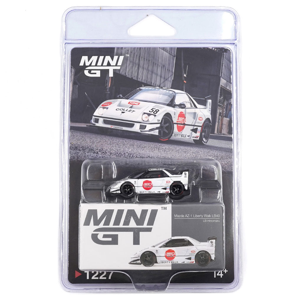 Mini GT Mazda AZ-1 Liberty Walk LB40 LB-Hinomaru (1227) (Blister Pack)
