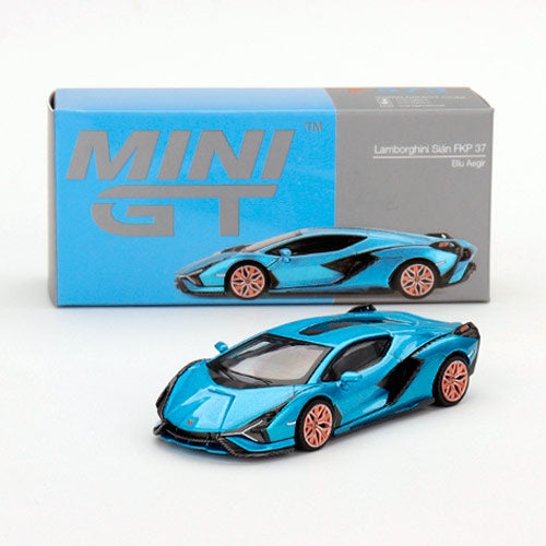 Mini GT Lamborghini Sian FKP 37 Blue Aegir (573) (1:64)
