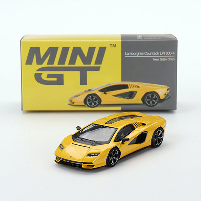 Mini GT Lamborghini Countach LPI 800-4 Yellow (733) (1:64)