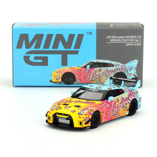 Mini GT LB-Silhouette Works GT Nissan 35GT-RR LBWK KUMA (742) (1:64)