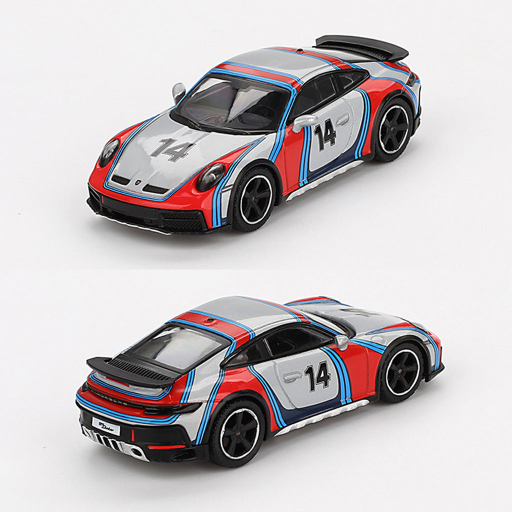 Mini GT Porsche 911 Dakar Ice Grey Metallic Rally 1978 Livery (964