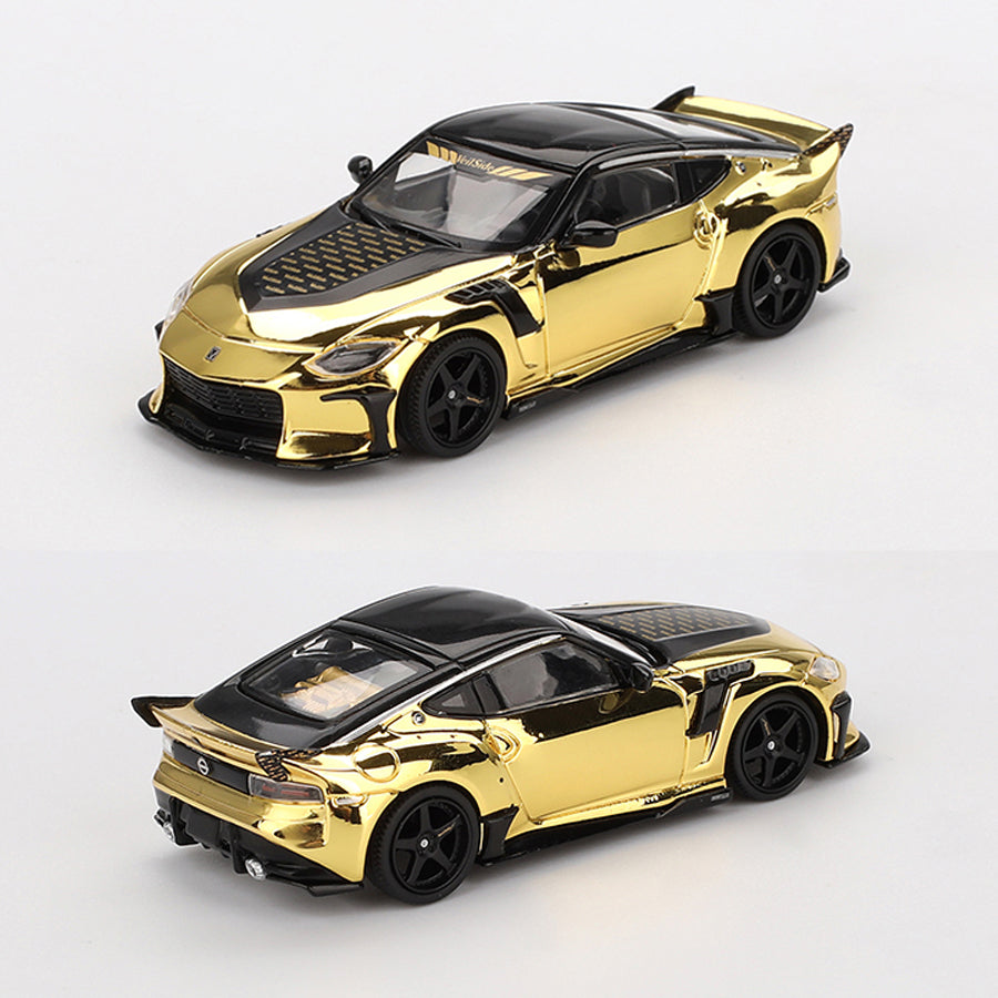 Mini GT Nissan Z Veilside FFZ400 Gold Chrome (985) (1:64 Scale)