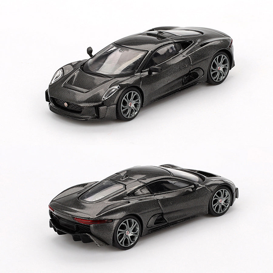 Mini GT Jaguar C-X75 Test Car In Carbon Finish (997) (1:64 Scale