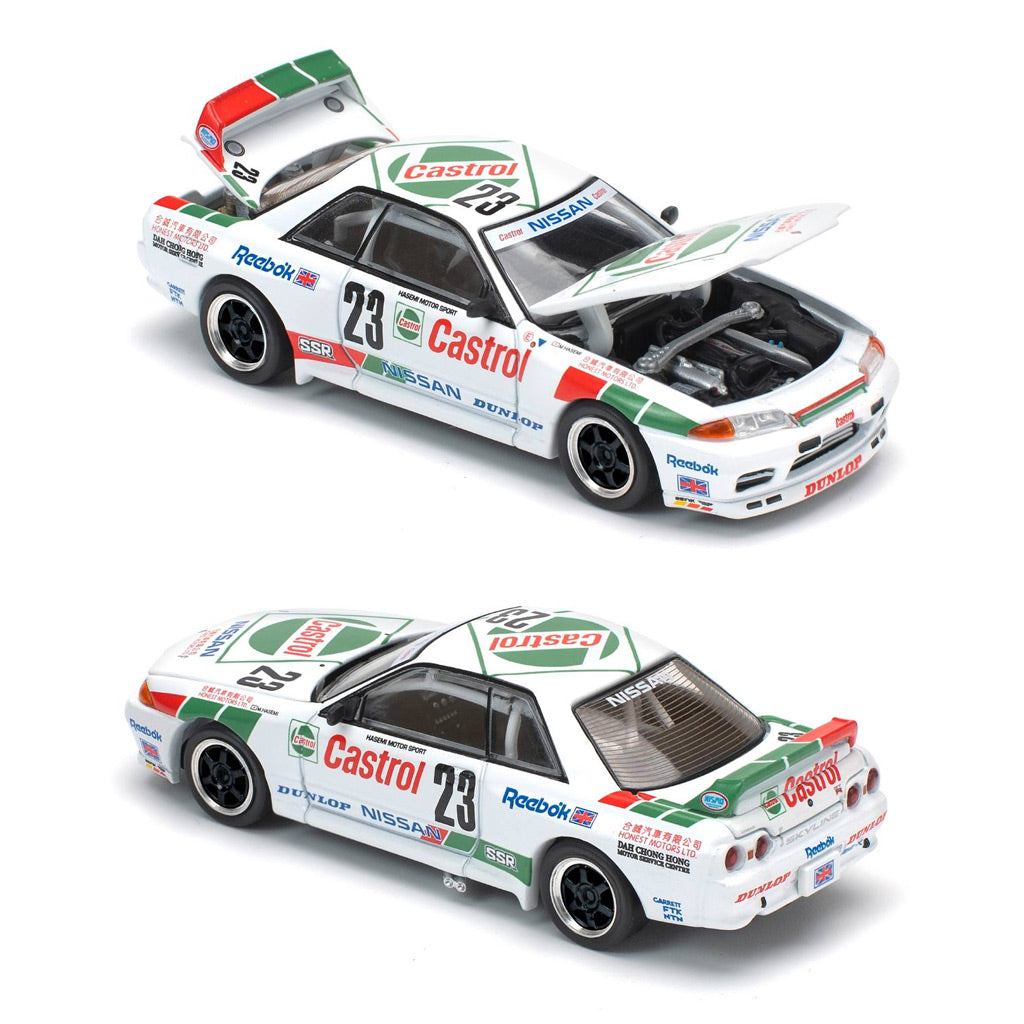 Pop Race Nissan Skyline GT-R R32 #23 Macau 1990 Castrol (194) (1:64)