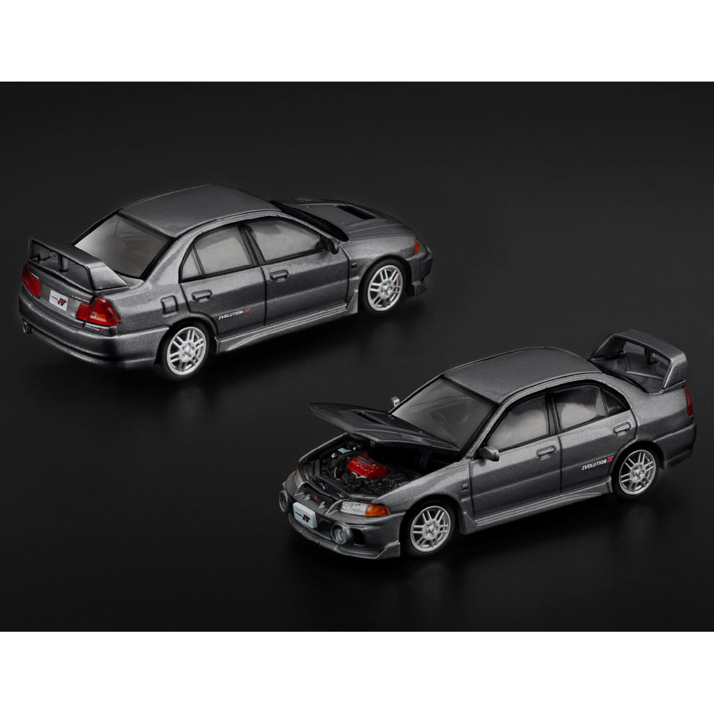 Pop Race Mitsubishi Lancer Evolution IV Dark Grey (327) (1:64 Scale)
